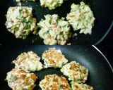 キャベツと長芋のもずく入りお焼き作り方4写真