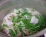 豚バラと水菜の出汁たき作り方2写真