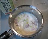 塩麹さんで白菜豆乳スープ作り方5写真