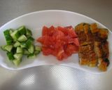 *うなぎのせ♪野菜たっぷりカフェ丼*作り方1写真