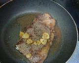 牛ロースステーキにんにくソース作り方4写真