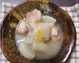 さっぱり大根と鶏もも肉のゆずコンソメ煮☆作り方4写真