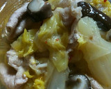 白菜と豚肉☆豆板醤でぴりっと中華風煮作り方4写真