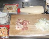 鶏肉と玉ねぎのホワイトグラタン作り方1写真