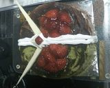 仮面ライダーダブルのケーキオリジナル作り方7写真