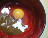 禁断の!ちょい食べカレー釜玉うどん風作り方2写真