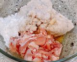もちもち♪蓮根と鶏肉のふんわり巾着煮作り方2写真