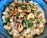 ひき肉とエリンギの鬼旨ガーリックライス作り方9写真