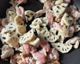 簡単！豚こまとさつまいもと蓮根の甘酢炒め作り方4写真