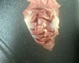 砂ずりとチンゲン菜の鶏ガラ炒め作り方1写真