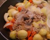 フライパンで昔ながらの肉じゃが作り方3写真