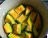 簡単♬薄味 かぼちゃの煮物作り方1写真