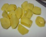 じゃがいもの甘辛そぼろあんかけ❤作り方1写真