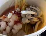 ガーリック風味の痩せレンチンエビパスタ作り方1写真