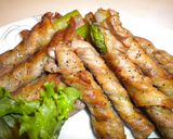 アスパラの豚肉巻きにんにく醤油焼き作り方5写真