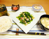 ほうれん草のベーコンバター炒め作り方8写真