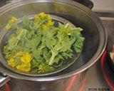 菜の花のミルクスープスパゲティー作り方1写真