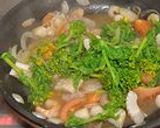 菜の花のミルクスープスパゲティー作り方3写真
