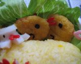 キャラ弁◎ぬかりんコラボナゲットマンボウ作り方5写真
