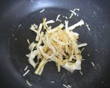 豆苗とさきいかの卵炒め作り方2写真