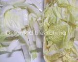 白菜とチンゲン菜の豚バラ塩あんかけ作り方1写真