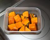 簡単電子レンジでかぼちゃの煮物作り方2写真