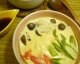 さきいかと豆腐の茶碗蒸し作り方4写真