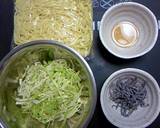 簡単☆塩昆布焼きそば作り方1写真