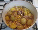 新じゃがとさつまいもの甘辛ツナ煮作り方3写真