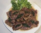 【家庭菜園ハーブ】豚肉サルティンボッカ作り方5写真