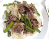 ニンニクの芽と牛肉の炒め物作り方5写真