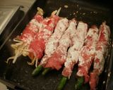 薄切り肉で巻き巻きおかず作り方3写真