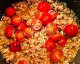 ひき肉と亜麻仁のペペロンチーノ作り方5写真