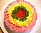 ひな祭り用＜ケーキのような押し寿司＞♪作り方8写真