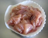 鶏肉としめじのトマトヨーグルト煮作り方1写真