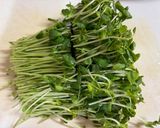 細切り豚肉と豆苗の炒め作り方1写真