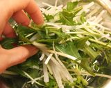 いかフライとマヨポンで水菜と大根のサラダ作り方1写真