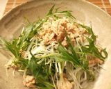 いかフライとマヨポンで水菜と大根のサラダ作り方3写真