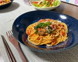 フレッシュバジルのトマトソースパスタ作り方7写真