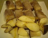 厚揚げの豚肉巻き　甘酢あん作り方5写真