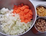 お豆と野菜の食べるスープ✿ミネストローネ作り方1写真