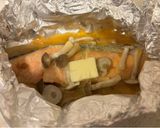 しめじと鮭のホイル焼き(味噌マヨバター)作り方4写真