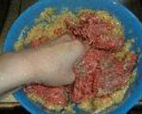 ハンバーグのきのこデミソースかけ作り方4写真