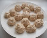 お豆腐蒸団子オーロラ春雨あんかけ作り方2写真
