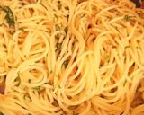すぐ出来るサッパリ和風な梅ちりめんパスタ作り方3写真