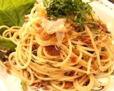 すぐ出来るサッパリ和風な梅ちりめんパスタ作り方4写真