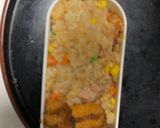 レンジ簡単洋風シーフードおこわ味炒飯弁当作り方15写真