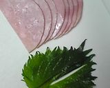お弁当にも☆餃子の皮でハムと大葉巻き作り方1写真
