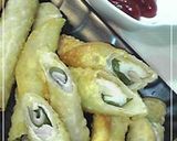 お弁当にも☆餃子の皮でハムと大葉巻き作り方7写真