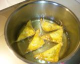 ギョーザの種で揚げワンタンスープ仕立て作り方3写真